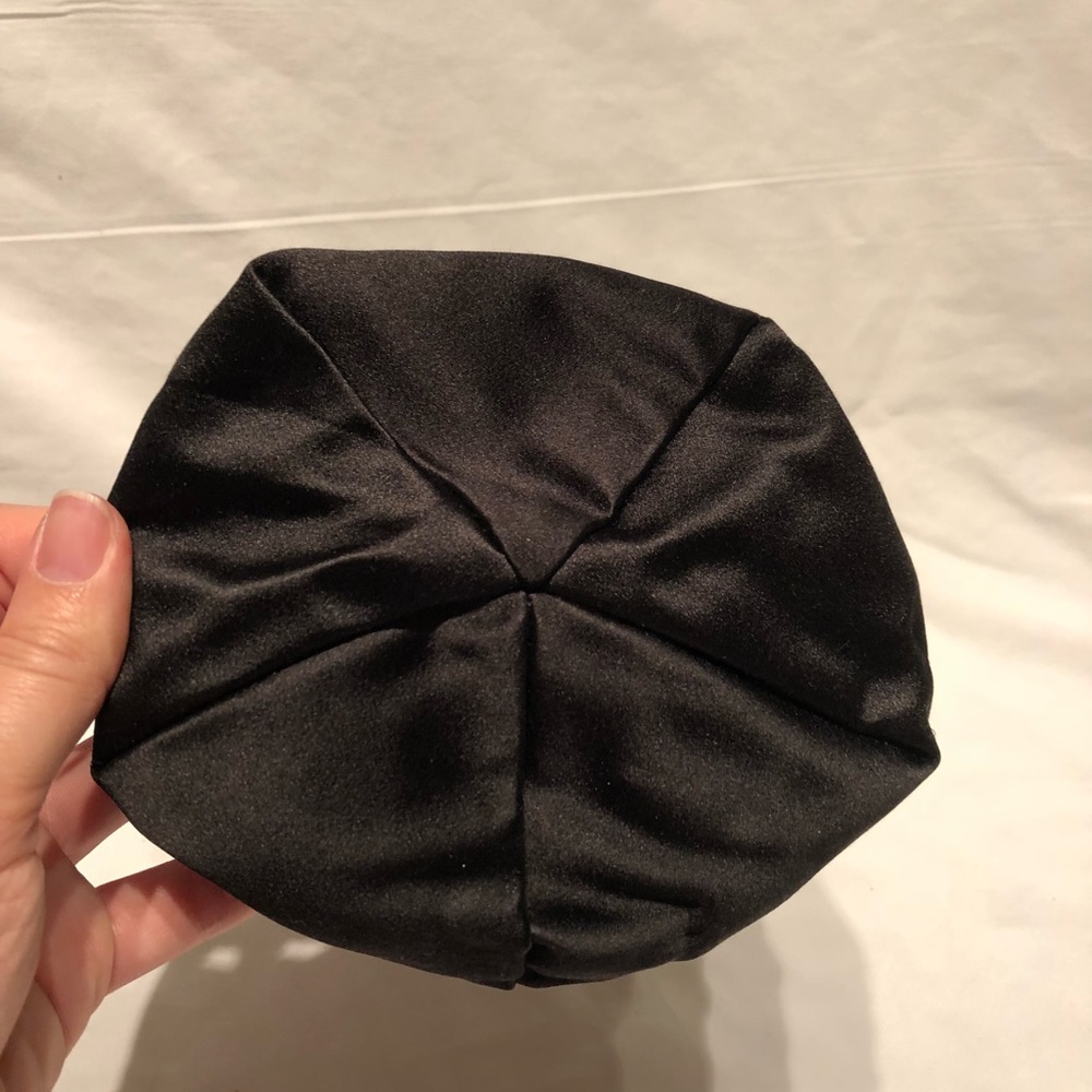 NWOT Authentic MaxMara black satin clutch purse - Picture 5 of 7